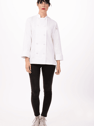Chaqueta Chef Works Mujer Le Mans Blanca