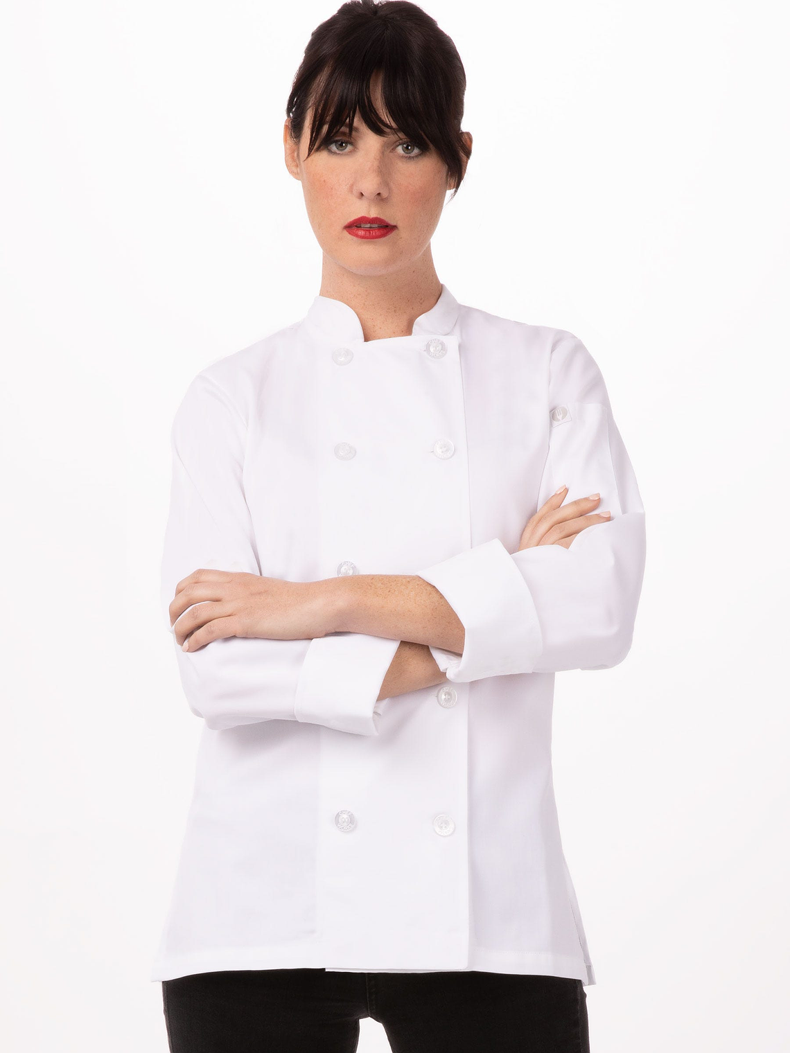 Chaqueta de Chef Mujer Chef Works Le Mans Blanca 3