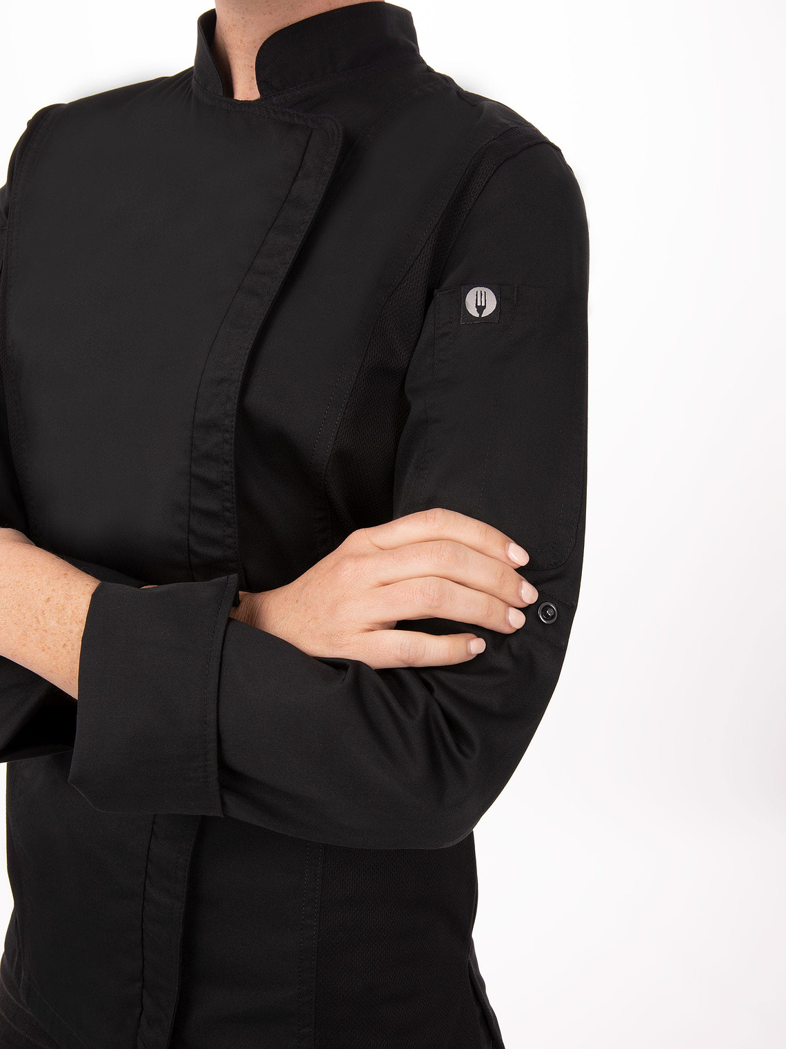 Chaqueta de Chef Mujer Chef Works Hartford Negra 5