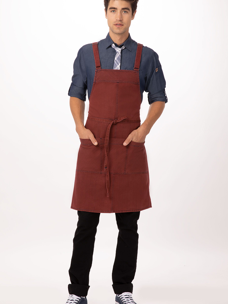 Pechera Chef Works Uptown Roja 1