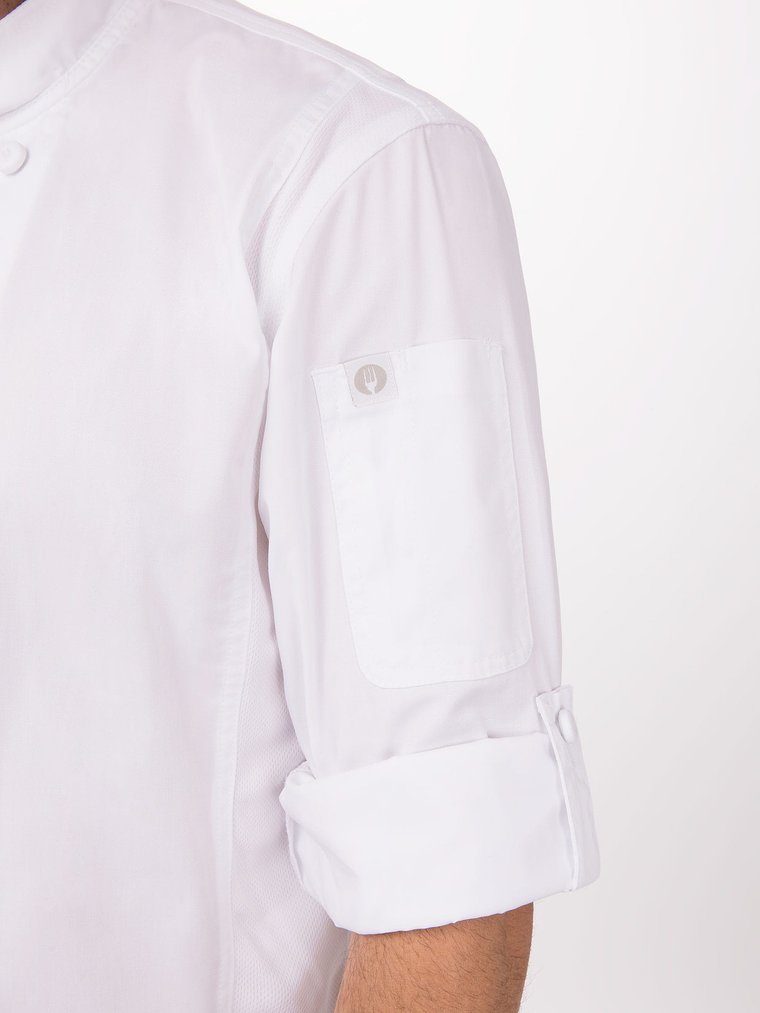 Chaqueta Chef Works Unisex Bowden Blanca 4