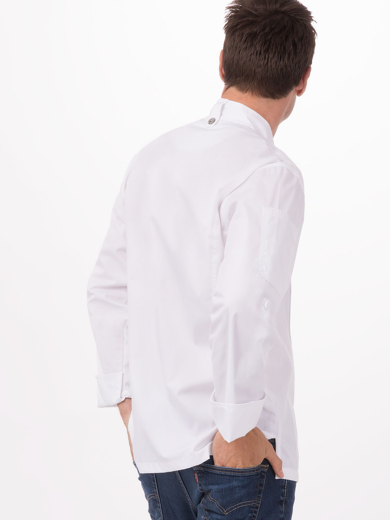 Chaqueta Chef Works Unisex Bowden Blanca 2