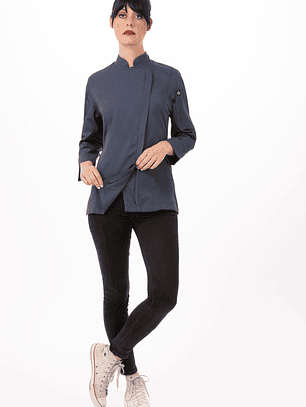 Chaqueta Chef Works Urban Mujer Hartford Azul