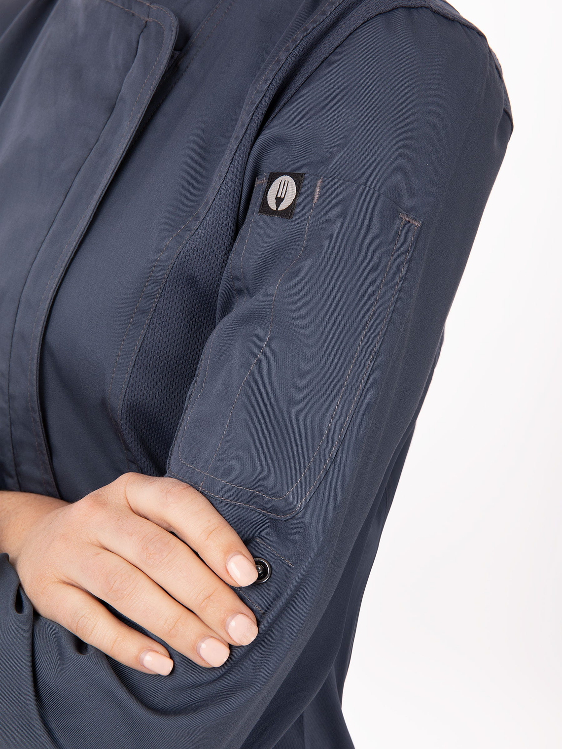 Chaqueta Chef Works Urban Mujer Hartford Azul 5