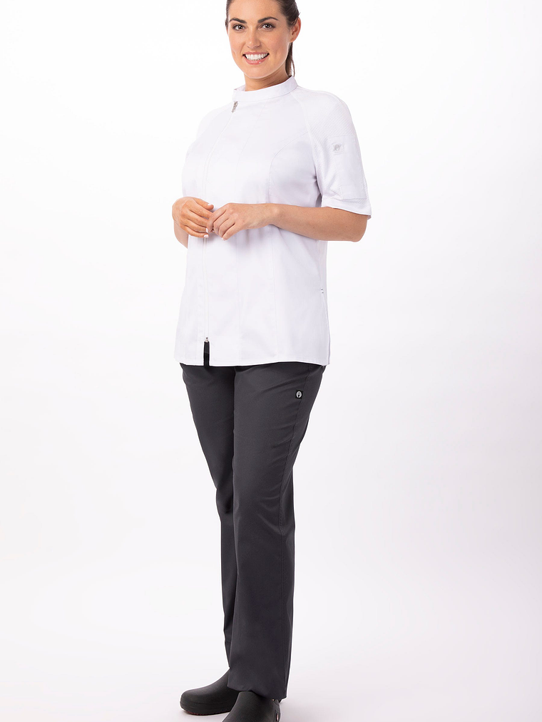 Chaqueta Chef Works Mujer Varkala Blanca 3