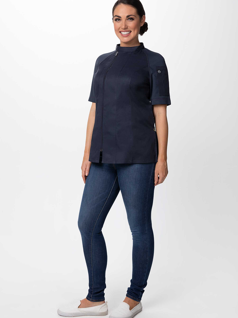 Chaqueta Chef Works Mujer Varkala Gris 3