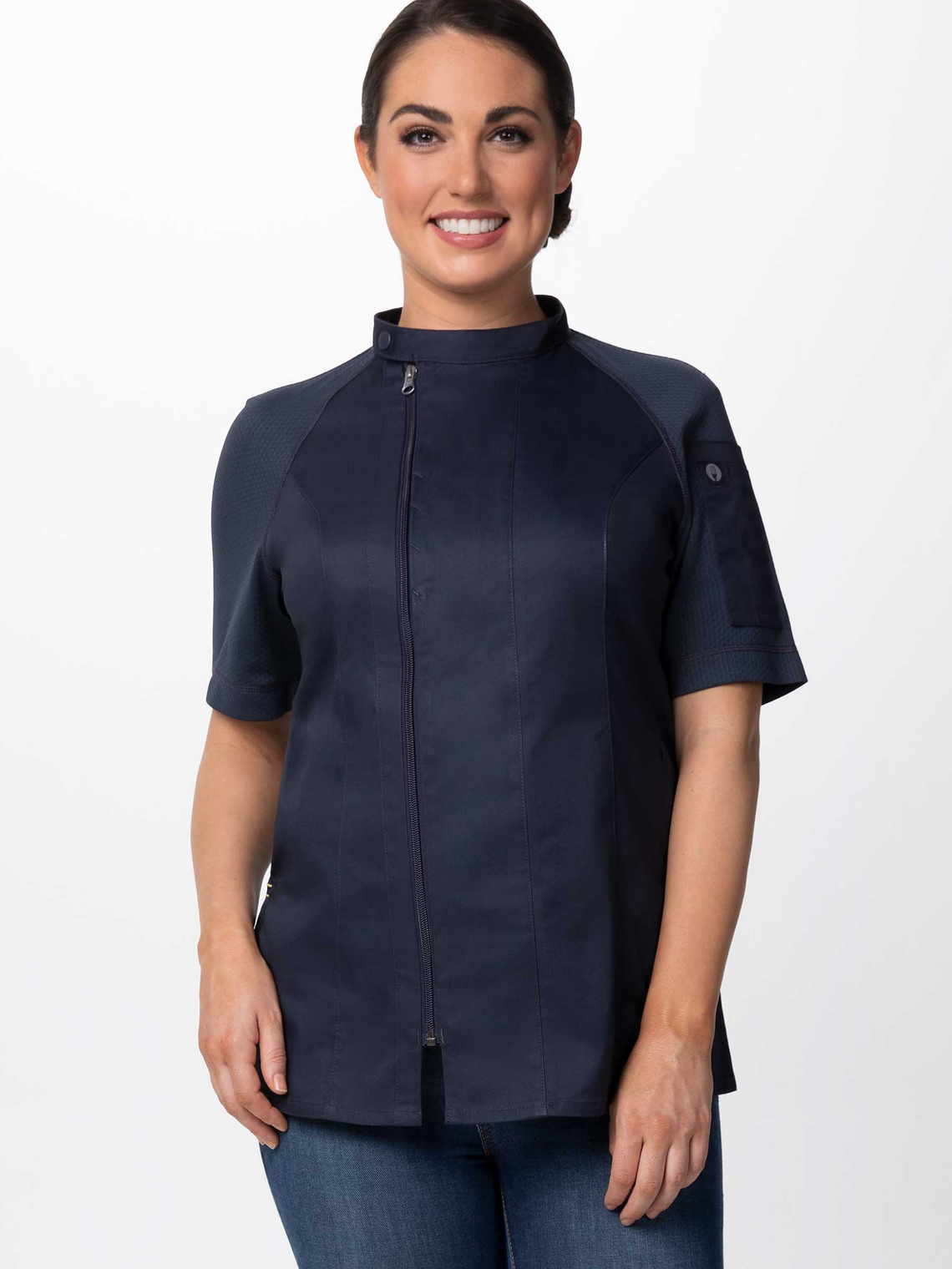 Chaqueta Chef Works Mujer Varkala Gris 1