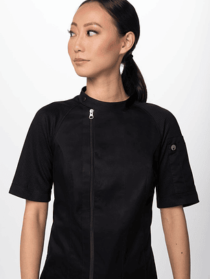 Chaqueta Chef Works Mujer Varkala Negra