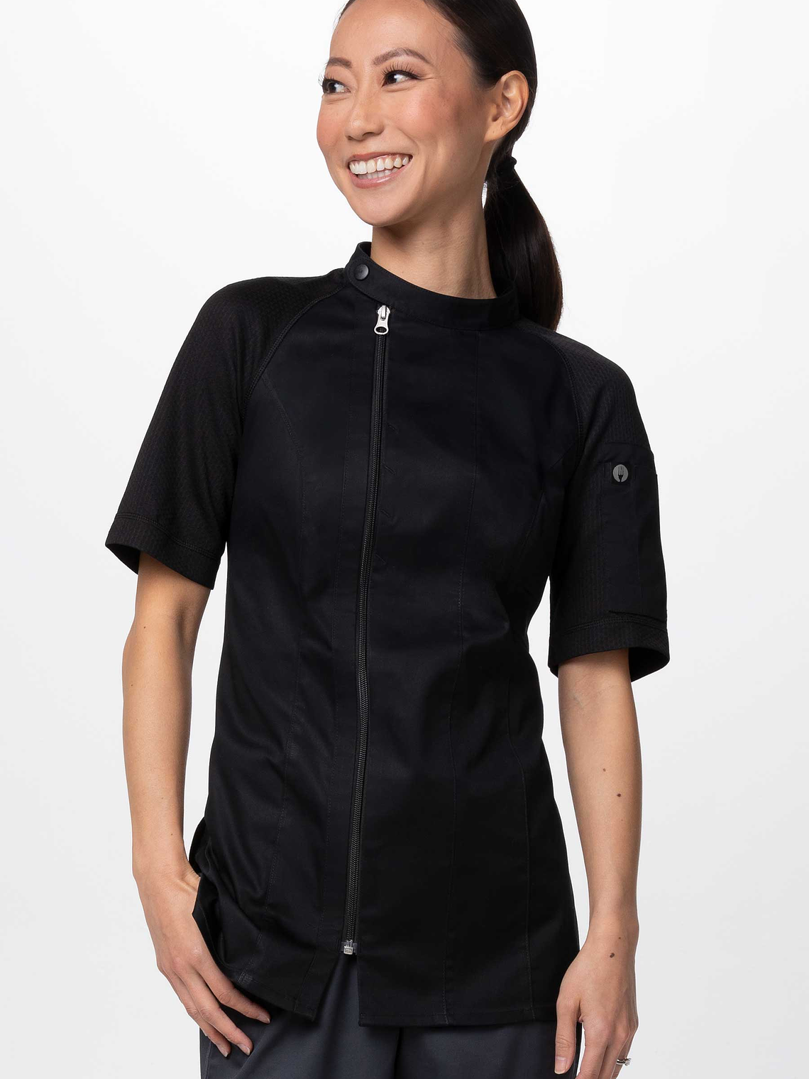 Chaqueta Chef Works Mujer Varkala Negra 3