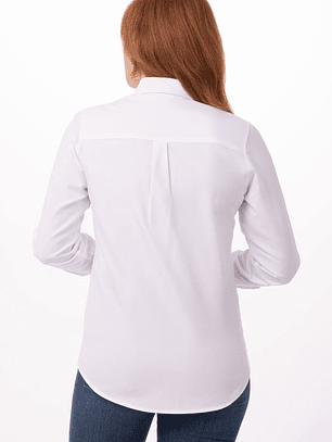 Blusa Chef Works Oxford Blanca