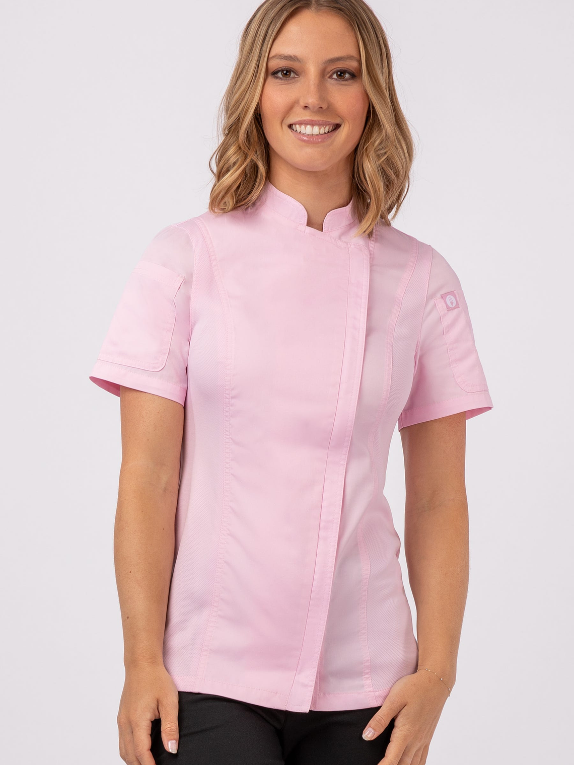 Chaqueta de Chef Mujer Chef Works Springfield Rosado 1