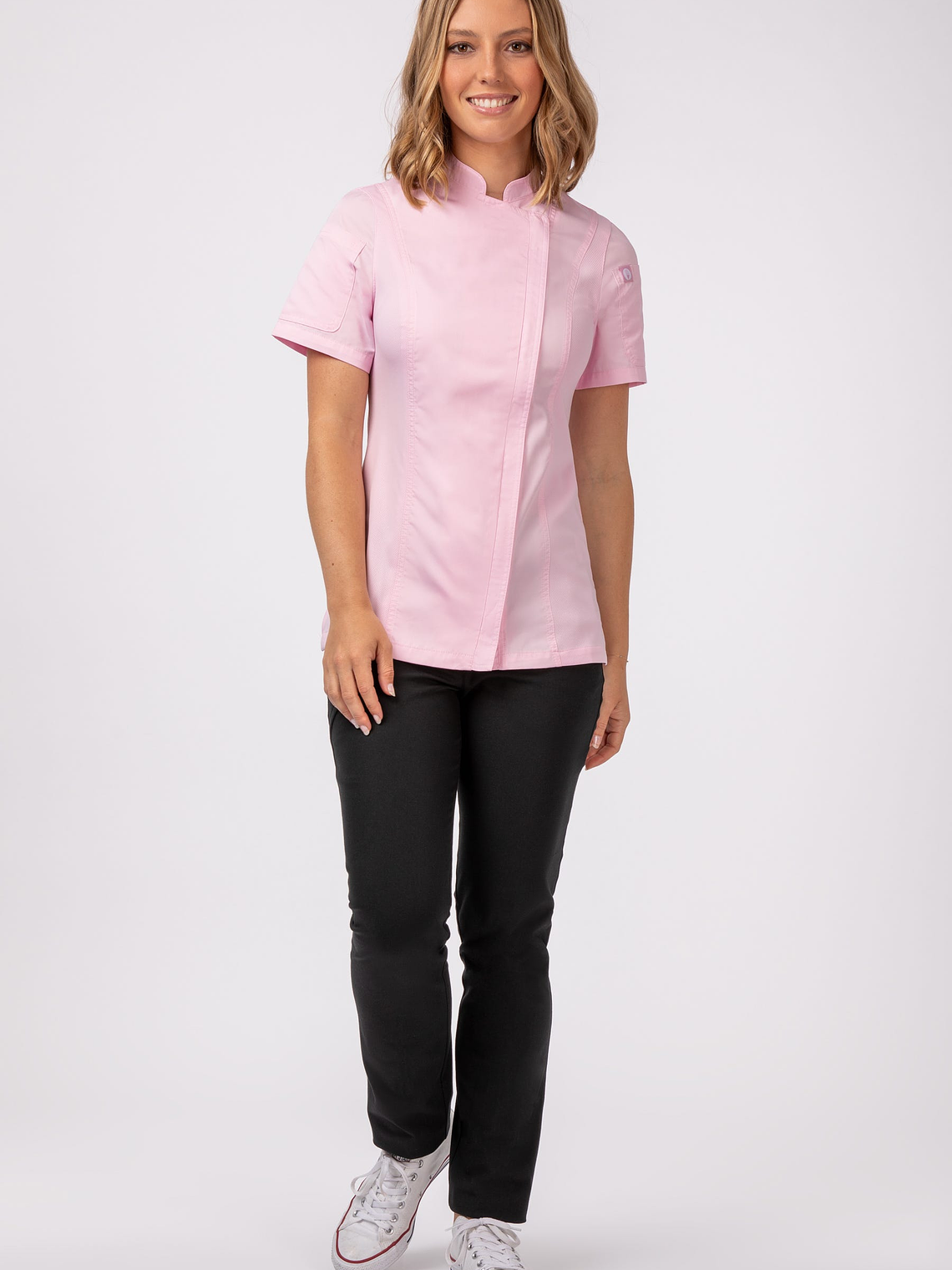 Chaqueta de Chef Mujer Chef Works Springfield Rosado 3
