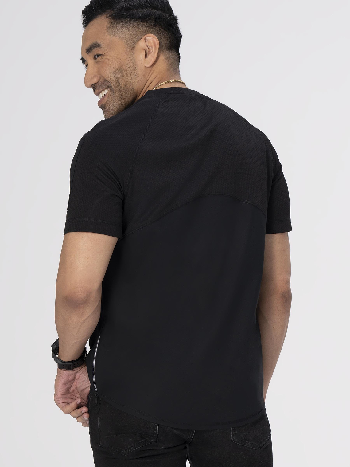 Polera Chef Works Unisex Ayres Crew Negra 2