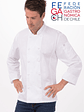 Chaqueta Chef Works Bowden Blanca FEGACH con Bordados - Miniatura 1
