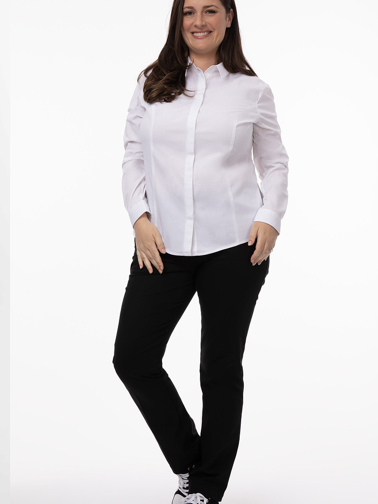 Blusa de vestir Formal Premium Blanca 1
