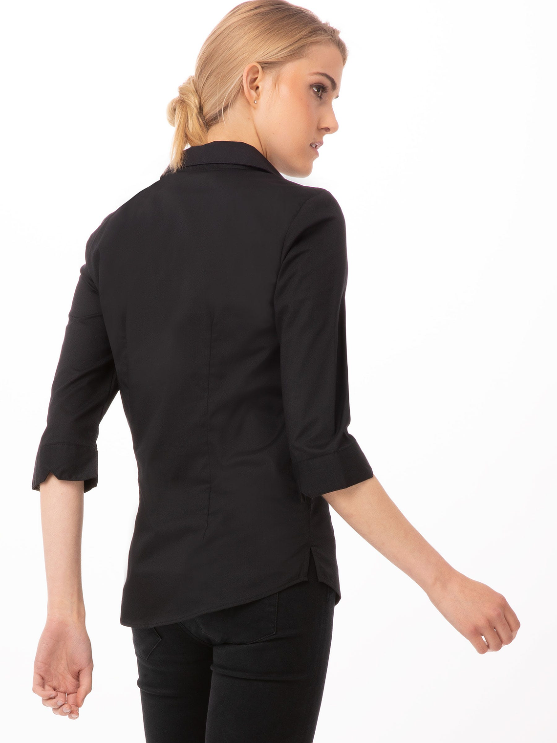 Blusa Chef Works Finesse Negra 4