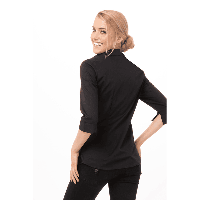 Blusa Chef Works Finesse Negra