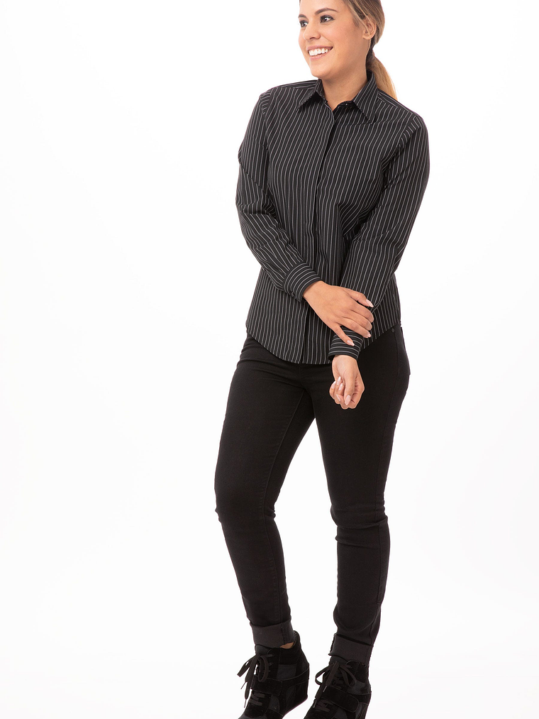 Blusa Chef Works Onyx Negra 3