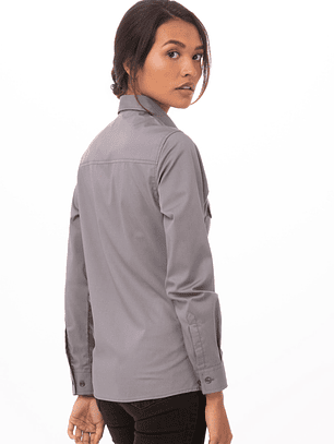 Blusa Chef Works Pilot Gris