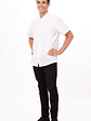 Camisa Chef Works Utility Blanca - Miniatura 3