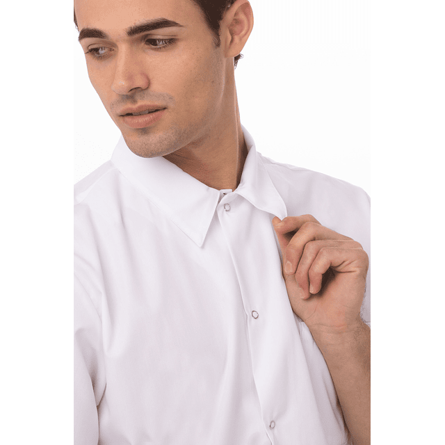 Camisa Chef Works Utility Blanca