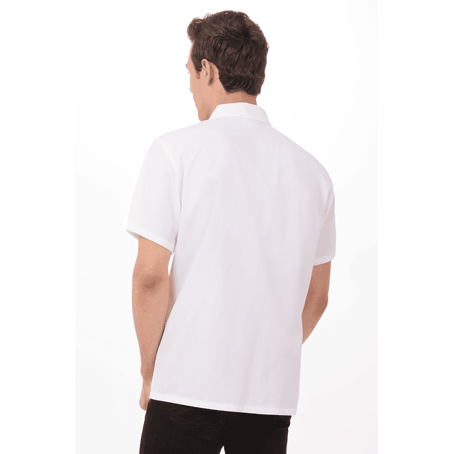 Camisa Chef Works Utility Blanca