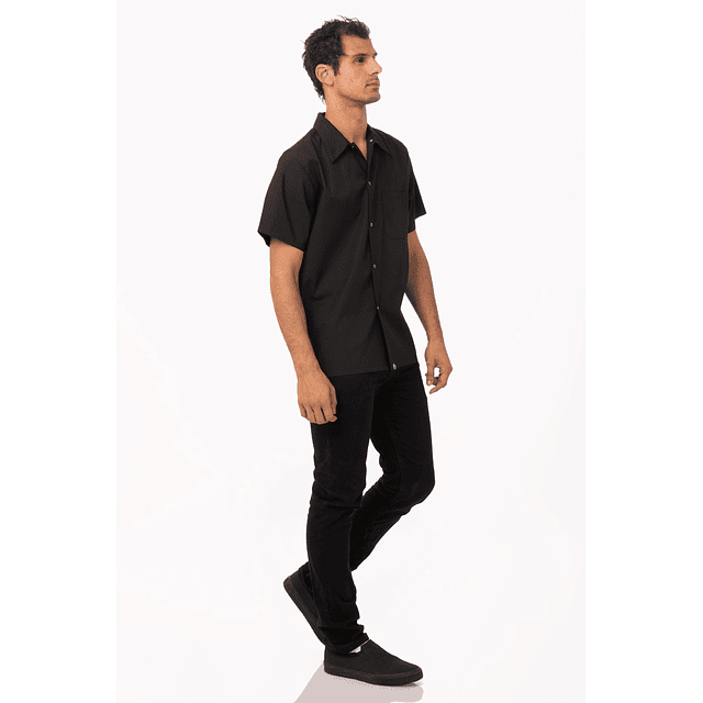 Camisa Chef Works Utility Negra