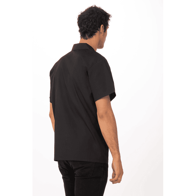 Camisa Chef Works Utility Negra