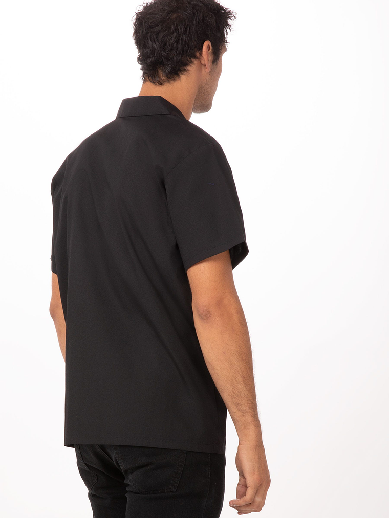 Camisa Chef Works Utility Negra 2