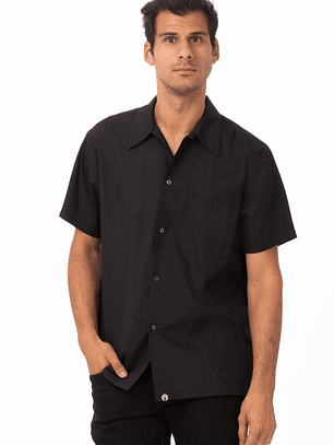 Camisa Chef Works Utility Negra