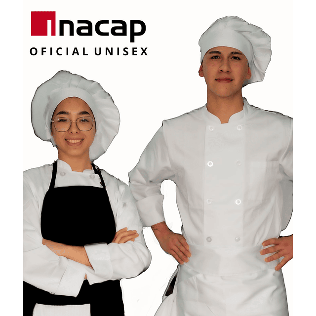 Set Estudiante Gastronómico Chef Works Oficial Inacap Unisex