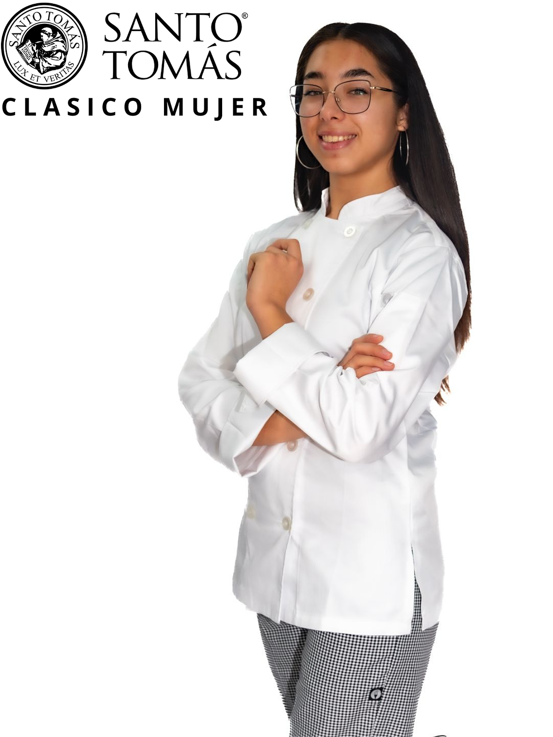 Set Estudiante Gastronómico Chef Works Clásico Mujer Santo Tomás 1