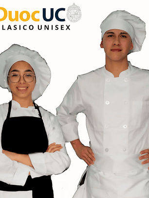 Set Estudiante Gastronómico Chef Works Clásico Unisex DuocUC