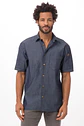 Camisa Chef Works Detroit Azul - Miniatura 1
