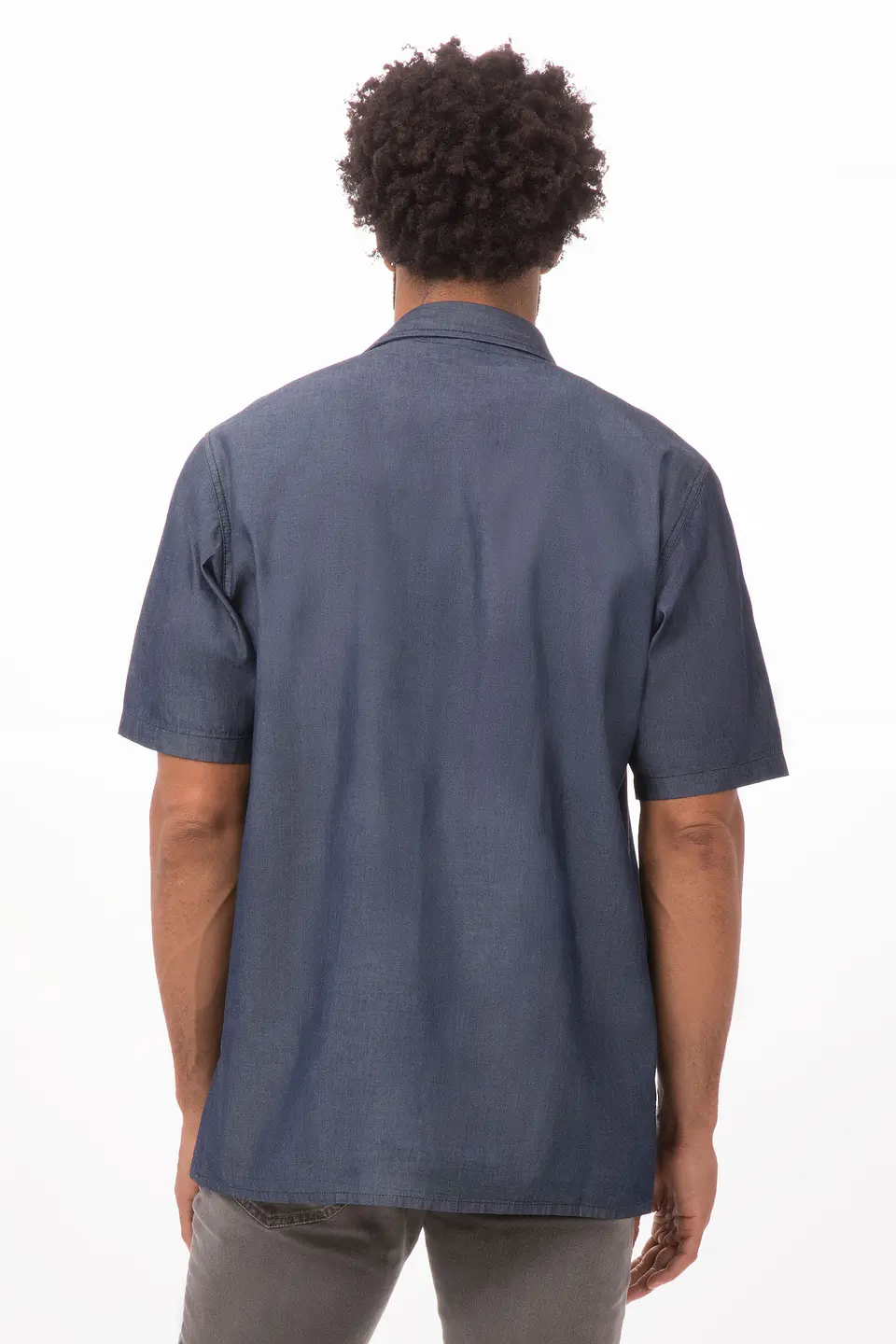 Camisa Chef Works Detroit Azul 2