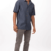 Camisa Chef Works Detroit Azul