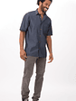 Camisa Chef Works Detroit Azul - Miniatura 3