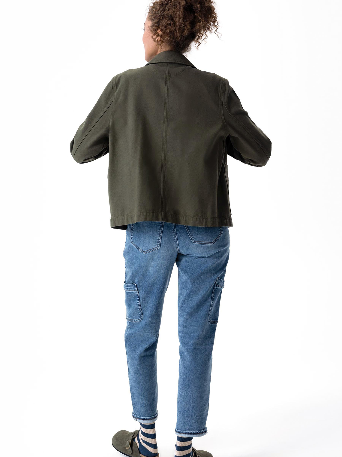 Chaqueton Chef Works Mujer Urbano Utility Verde 2