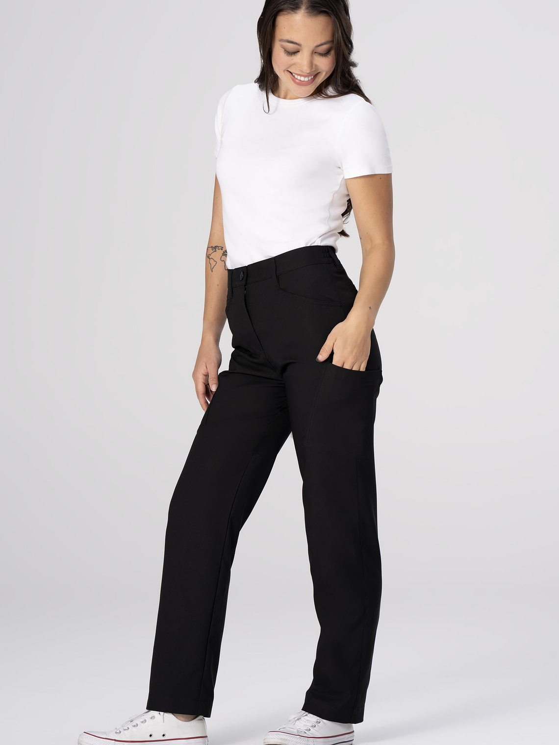 Pantalon Cargo Mujer Eaze Negro 1