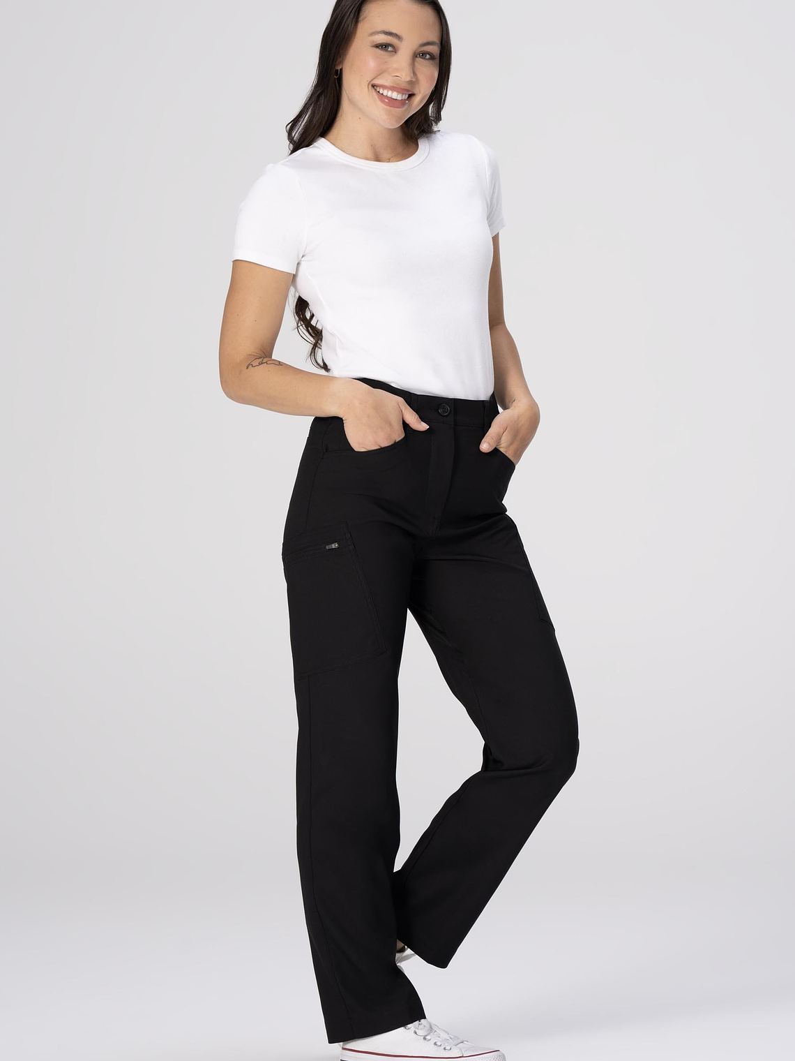Pantalon Cargo Mujer Eaze Negro 4