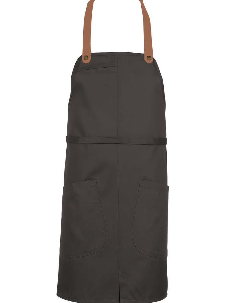 Pechera Chef Works Bundle Gris Tirantes Intercambiables en Ecocuero 1