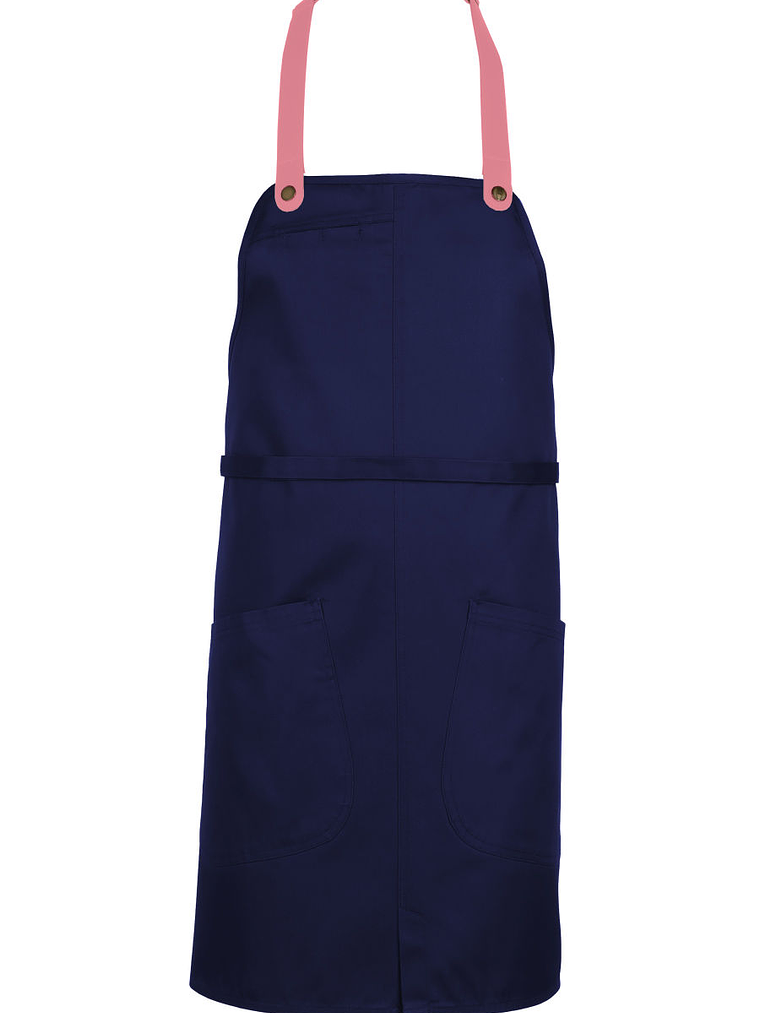 Pechera Chef Works Bundle Azul Tirantes Intercambiables en Ecocuero 1