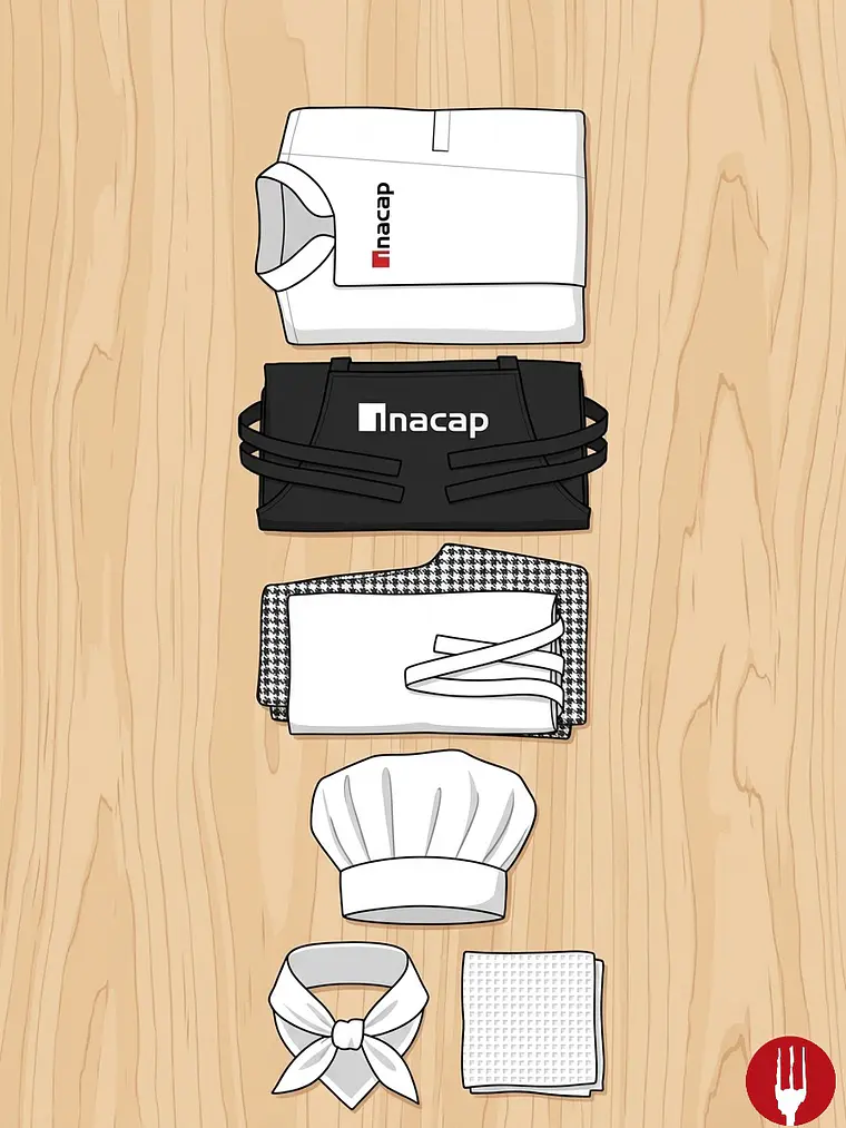 SET OFICIAL GASTRONOMÍA INACAP · UNISEX 1