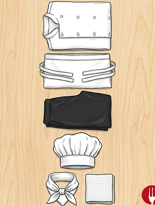 SET GASTRONOMÍA PANTALÓN NEGRO