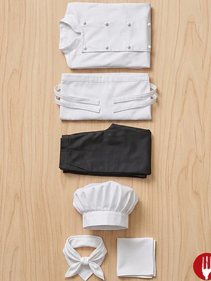 Set Estudiante Pantalón Negro Chef Works Clásico | Unisex