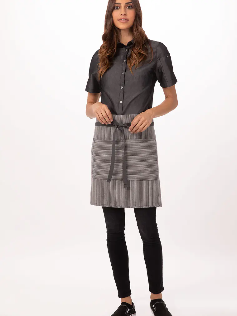 Mandil Chef Works Presidio | Gris  1