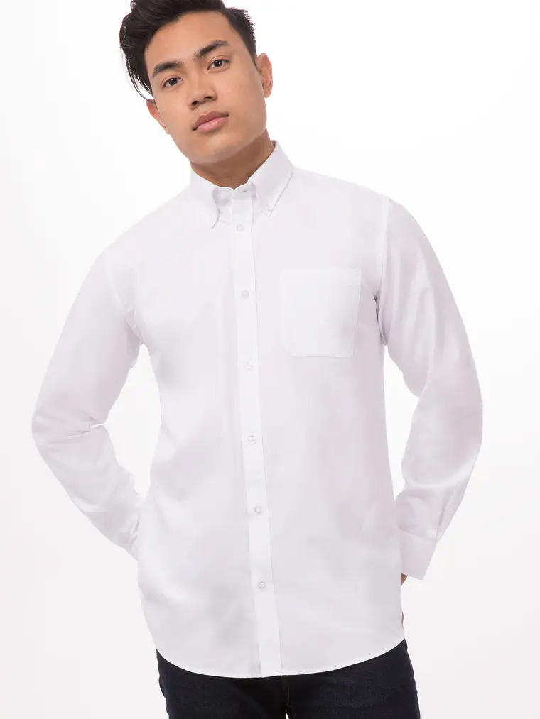 Camisa Chef Works Oxford | Blanca 1