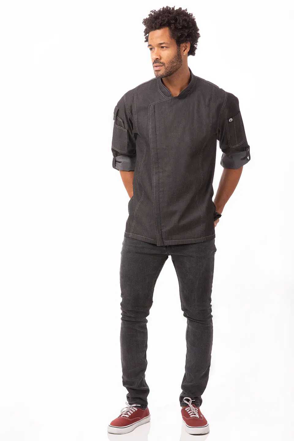 Chaqueta Chef Works Gramercy Denim Unisex  7