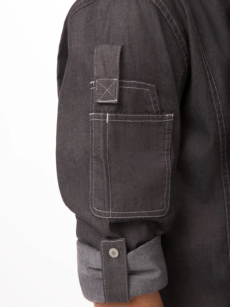 Chaqueta Chef Works Gramercy Denim Unisex  9