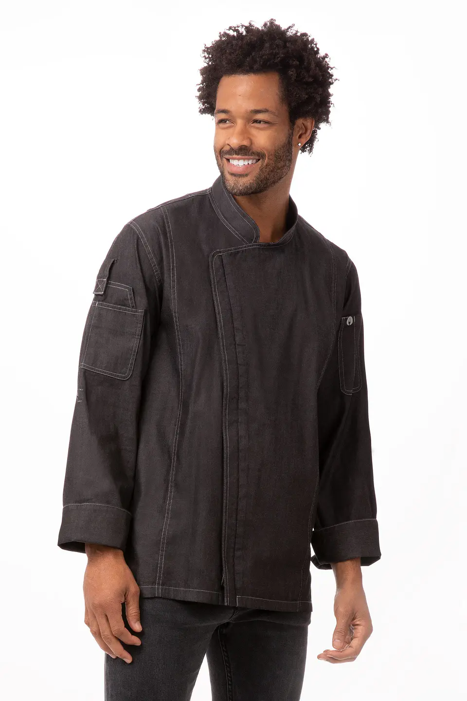 Chaqueta Chef Works Gramercy Denim Unisex  6
